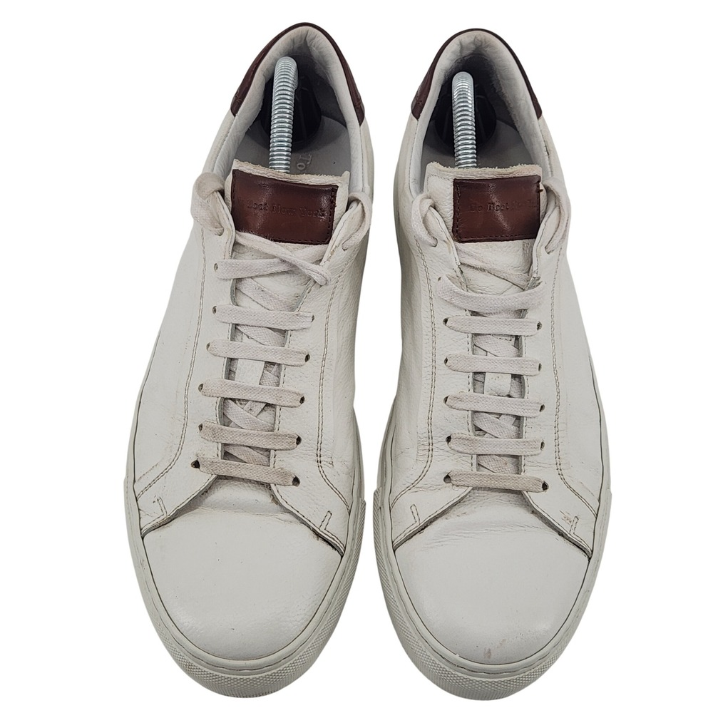 To Boot New York Adam Derrick sneakers Mens 9.5 White Leather Low Made in Italy